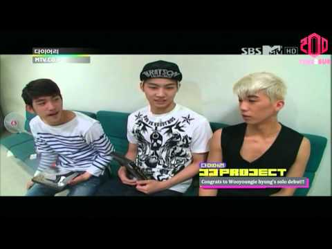 [TIME2SUB] 120718 JJ Project's /\/\T\/ Diary - 2PM Wooyoung Cut (eng subs)