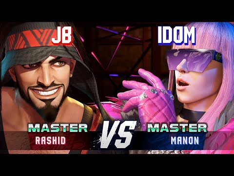 SF6 ▰ JB (Rashid) vs IDOM (Manon) ▰ High Level Gameplay