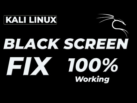 Kali Linux Login Black Screen Error Fix 100%