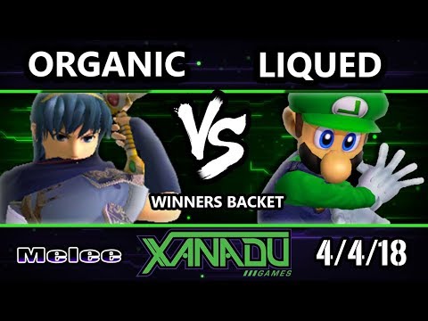 S@X 244 SSBM - organic (Marth) Vs. LiquED (Luigi) - Smash Melee Winners Bracket