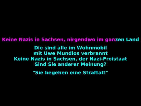 Jan Böhmermann - Es gibt keine Nazis in Sachsen - Karaoke