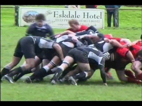 LANGHOLM v BERWICK RUGBY - 11.10.08 - ACTION & REACTION