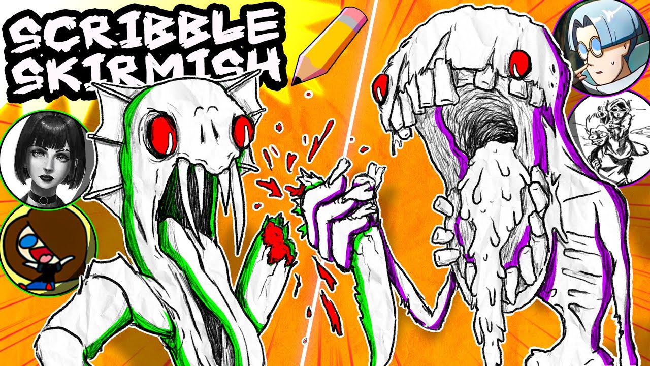 Artists Create MONSTERS! | SCRIBBLE SKIRMISH EP 02