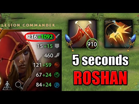5 seconds ROSHAN [1300 Damage with Double Hit] Ability draft