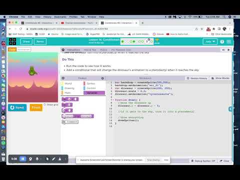 Code.org Lesson 14 Level 9 Discoveries Unit 3