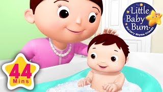 Baby Bath Song | Plus Lots More Nursery Rhymes | 44 Minutes Compilation from LittleBabyBum!