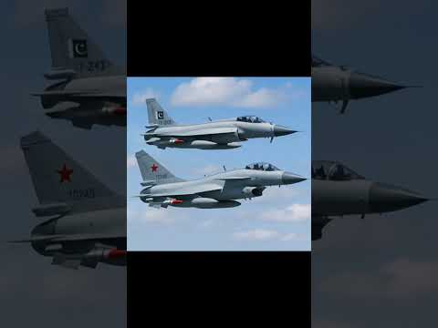 "JF-17 Thunder & Chengdu J-10 in Formation | Pakistan-China Air Power Display"#militaryaircraft
