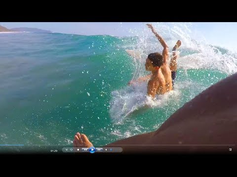 Surfing Too Close, Woops! - Gopro Pov Narration