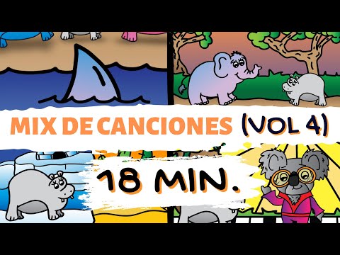MIX DE CANCIONES (18 Minutos) de OTA El Hipopótamo Vol. 4 - Cantando se aprende mejor