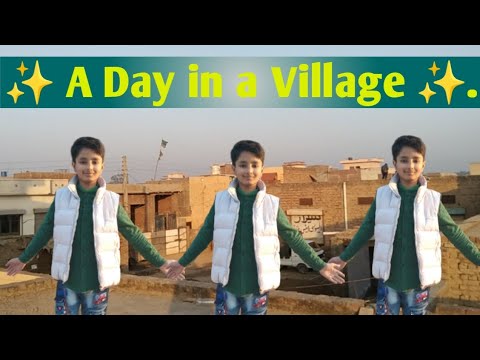 A Day in a Village With LMV= Little Maaz Vlogs ✨ | #2022#Adayinavillage#villageview#villagelife .