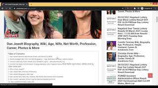 Dan Jewett Net Worth And Who is Dan Jewett
