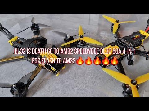 BL32 is Death go To Am32 SpeedyBee BL32 50A 4-in-1 ESC flash to Am32 - Full Test Running