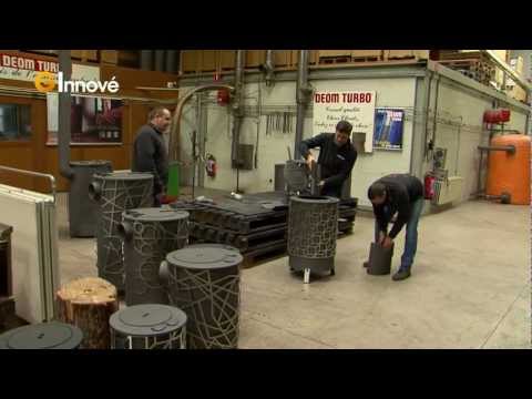 Poêle à bois noir à partir de 10kw deom turbo_3