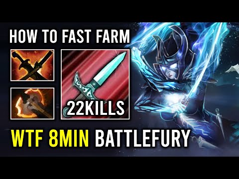 How to Fast Farming PA with 8Min Battle Fury Unlimited Crit 1 Jump = 1 Delete Dota 2