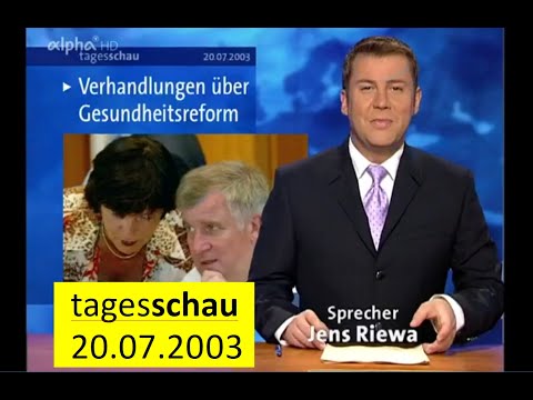 Tagesschau 2003 - vom 20.07.2003 -#Gesundheitsreform #Nachrichten #Politik #Tagesschau vor 20 Jahren