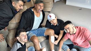 PAINFUL LEG WAXING DARE!!