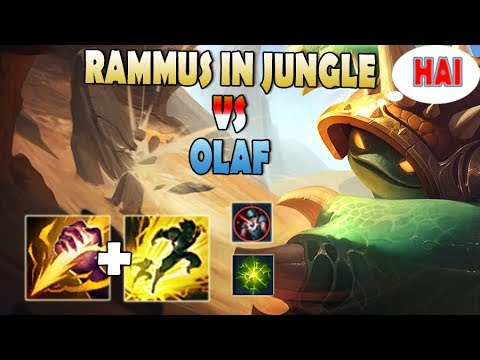 RAMMUS IN JUNGLE vs OLAF || League of Legends 2018 SEASON 8.9