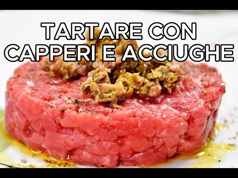 Tartare capperi e acciughe un piatto Aretino, semplice, veloce buona come al ristorante