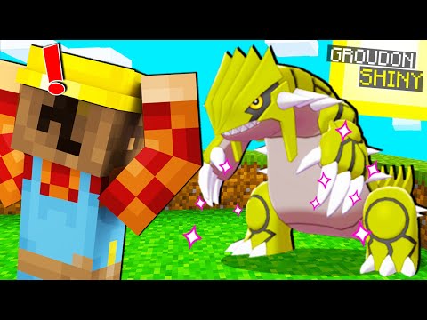 HO CATTURATO GROUDON SHINY NELLA PIXELMON SU MINECRAFT ITA!!