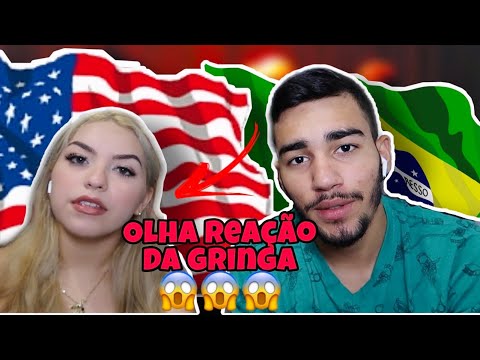 🇧🇷🇺🇸 NAMORADA AMERICANA REAGINDO A RECAYD MOB (POC POC )