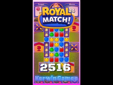 Royal Match Level 2516 - No Boosters Gameplay