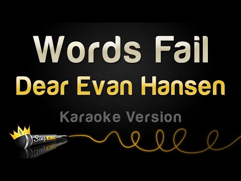 Dear Evan Hansen - Words Fail (Karaoke Version)