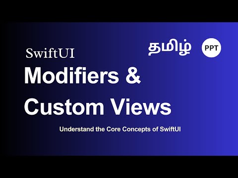 தமிழ் State Modifier & Custom Views #swiftui #iOS #xcode