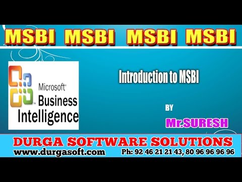 MSBI || Introduction to MSBI