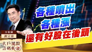 各種噴出各種漲 還有好股在後頭｜大戶羅盤籌碼動能 ｜謝宗霖 (圖)