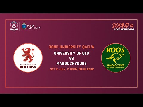 LIVE QAFLW ROUND 14 - University of Queensland v Maroochydore