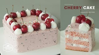 체리 케이크 만들기 : Cherry Butter Cream Cake Recipe : チェリーケーキ | Cooking tree