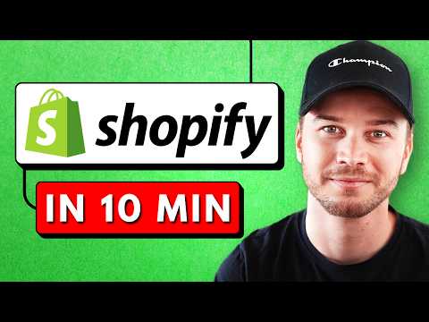 Shopify Tutorial For Beginners 2024 - Set up Your Store in 10 Minutes
