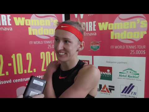 EMPIRE Women's Indoor 2019: 2R, Tereza SMITKOVA (CZE) - Natalija KOSTIC (SRB) 6-2 6-1