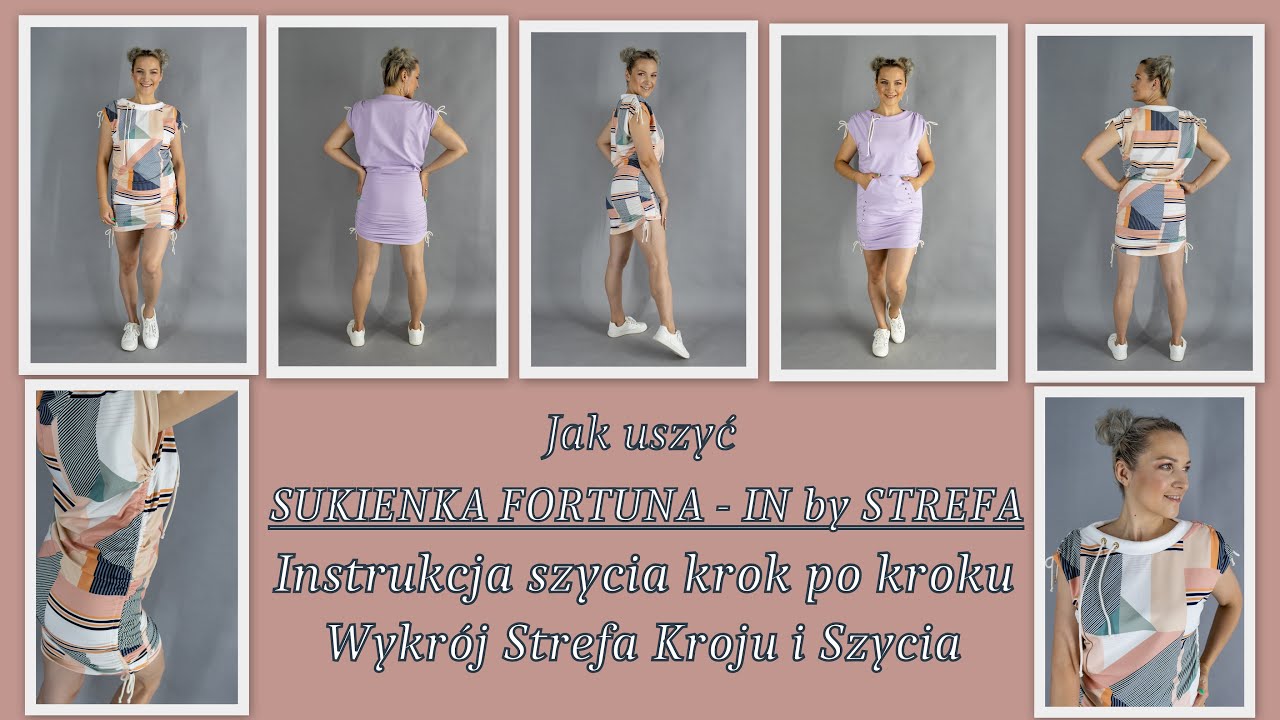 Jak uszyć sukienkę Fortuna In by Strefa - Krok po Kroku - Wykrój Strefa Kroju i Szycia