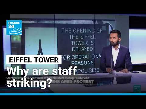 Who are the Hindu group cited in Eiffel Tower staff walk out?