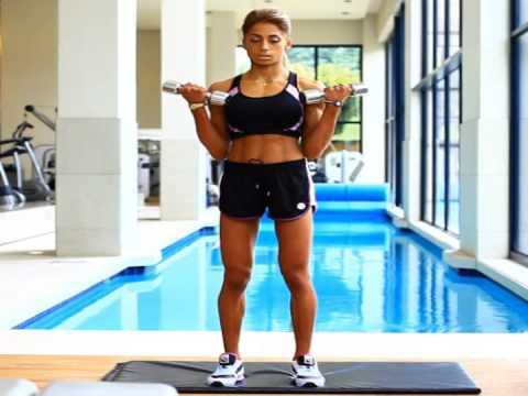 Standing dumbbell curls