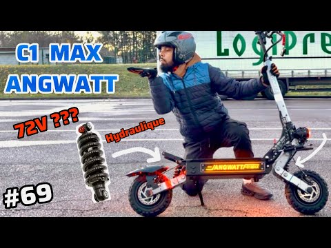 ANGWATT C1 MAX SUSPENSION 6000W 60V [4K 60fps] ELECTRIC SCOOTER #foryou #rider #fyp