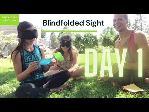 Day 1 Blindfolded Sight Backyard Lesson. Third Eye Activation.