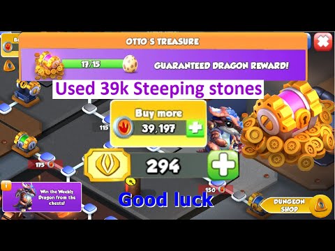 Used 39k Steeping stones } Energy Ancient Dungeon Grinding-Dragon Mania Legends | DML