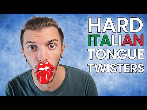 Can you repeat these ITALIAN TONGUE TWISTERS?? (Learn Italian, ITA with SUBTITLES)