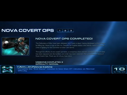 Starcraft 2 Nova Covert Ops "I Am... In-Nova-table" Achievement