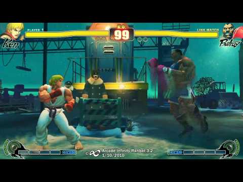 Arcade Infinity SF4 Ranbat 3.2 - Top 12 MinhHoang(BA/BI) vs Mr. KOF (KE)