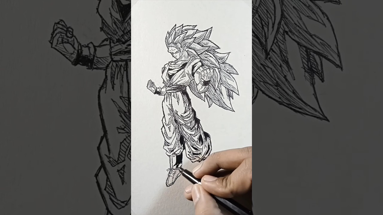 Quick Draw Goku 🙌 ll #shots #dragonball #anime #db #dragonballz #goku #dbz #animeeart #shots