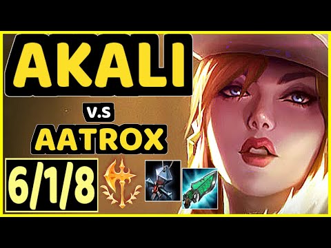 SOHWAN (AKALI) vs AATROX - 6/1/8 KDA TOP CHALLENGER GAMEPLAY - KR