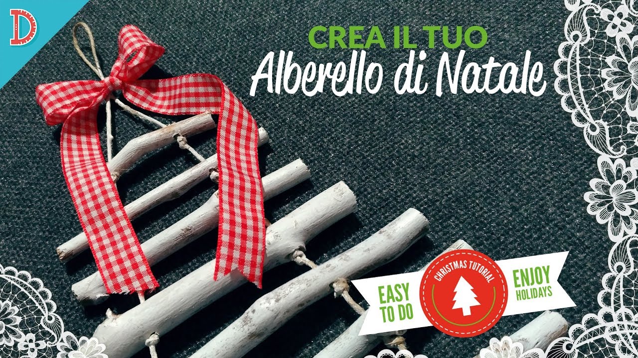 Watch Now Creare un Albero di Natale con dei legnetti Creare un Albero di Natale con dei legnetti