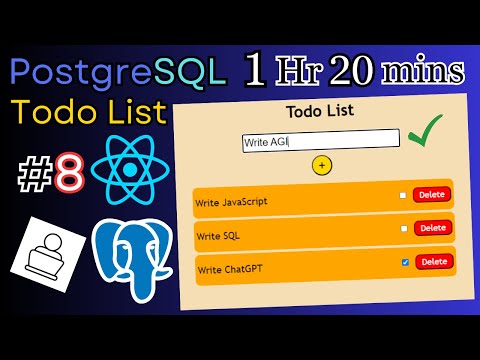 Learn PostgreSQL by Building a Full-Stack Todo List App