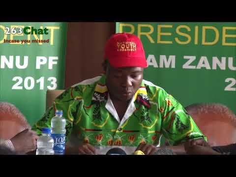 Kudzai Chipanga Zanu-PF Youth Leader press statement #263Chat