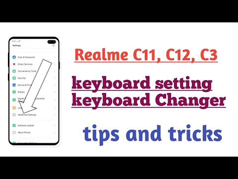 Realme C11 , C12 , C3, keyboard setting keyboard Changer How to use