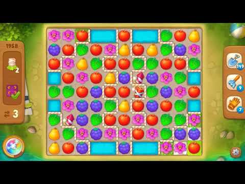 Gardenscapes Area 9 Day 1 Hard Level 1958 - No Boosters Or Hacks