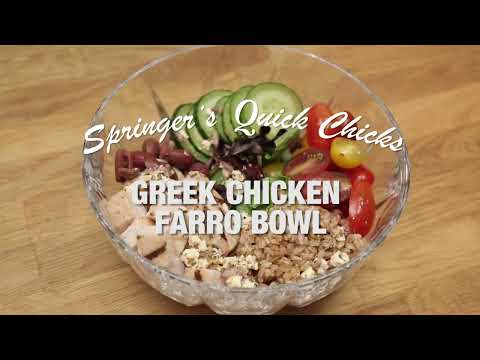 Greek Chicken Farro Bowl | Springer Mountain Farms